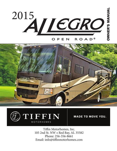 tiffin motorhomes website manuals